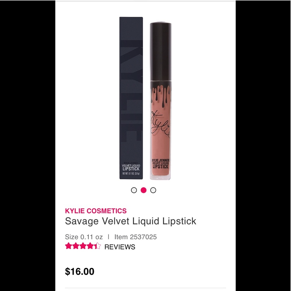 Authentic BNIB Kylie velvet liquid in Savage